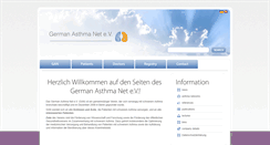 Desktop Screenshot of german-asthma-net.de